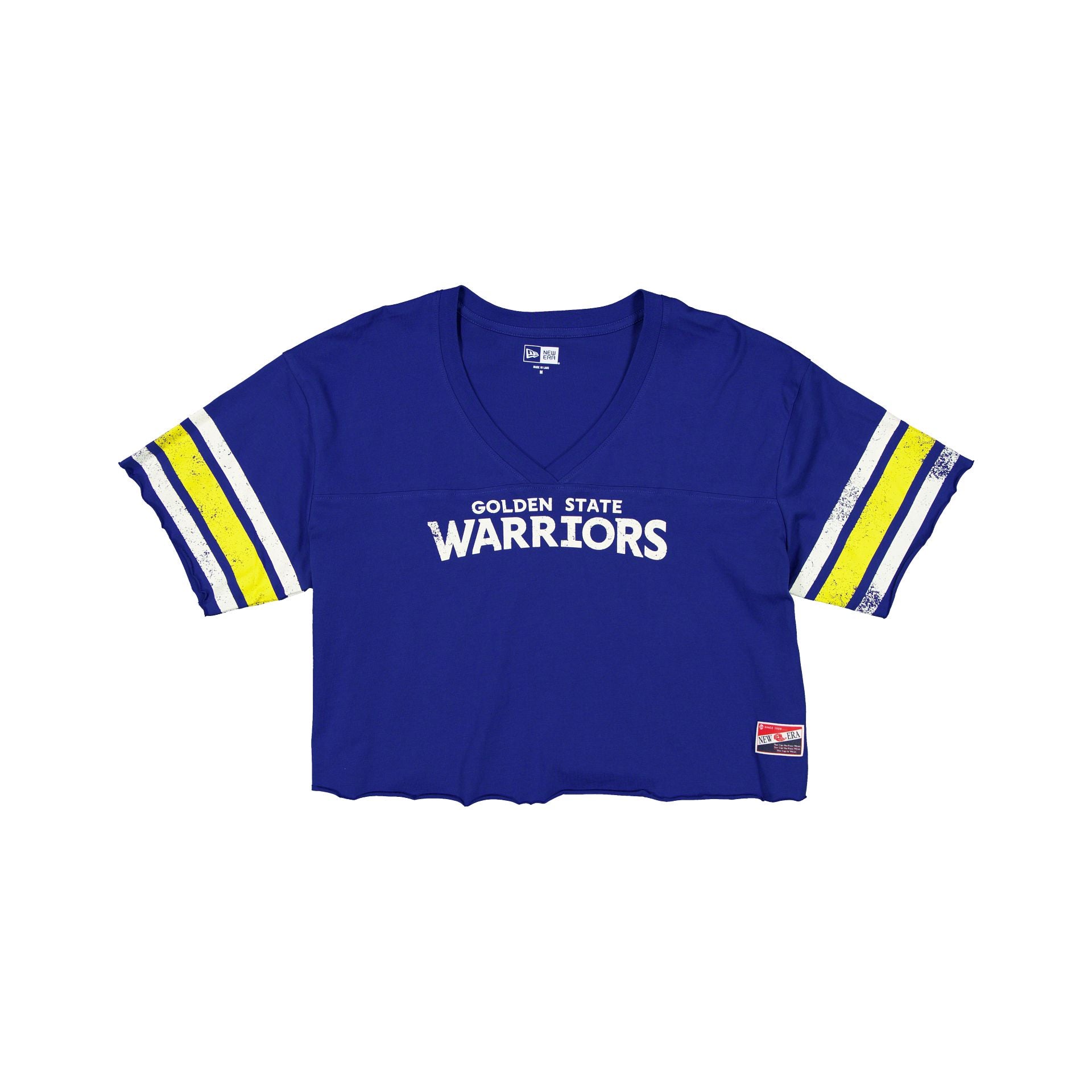 New Era Warriors Throwback Cropped Tee