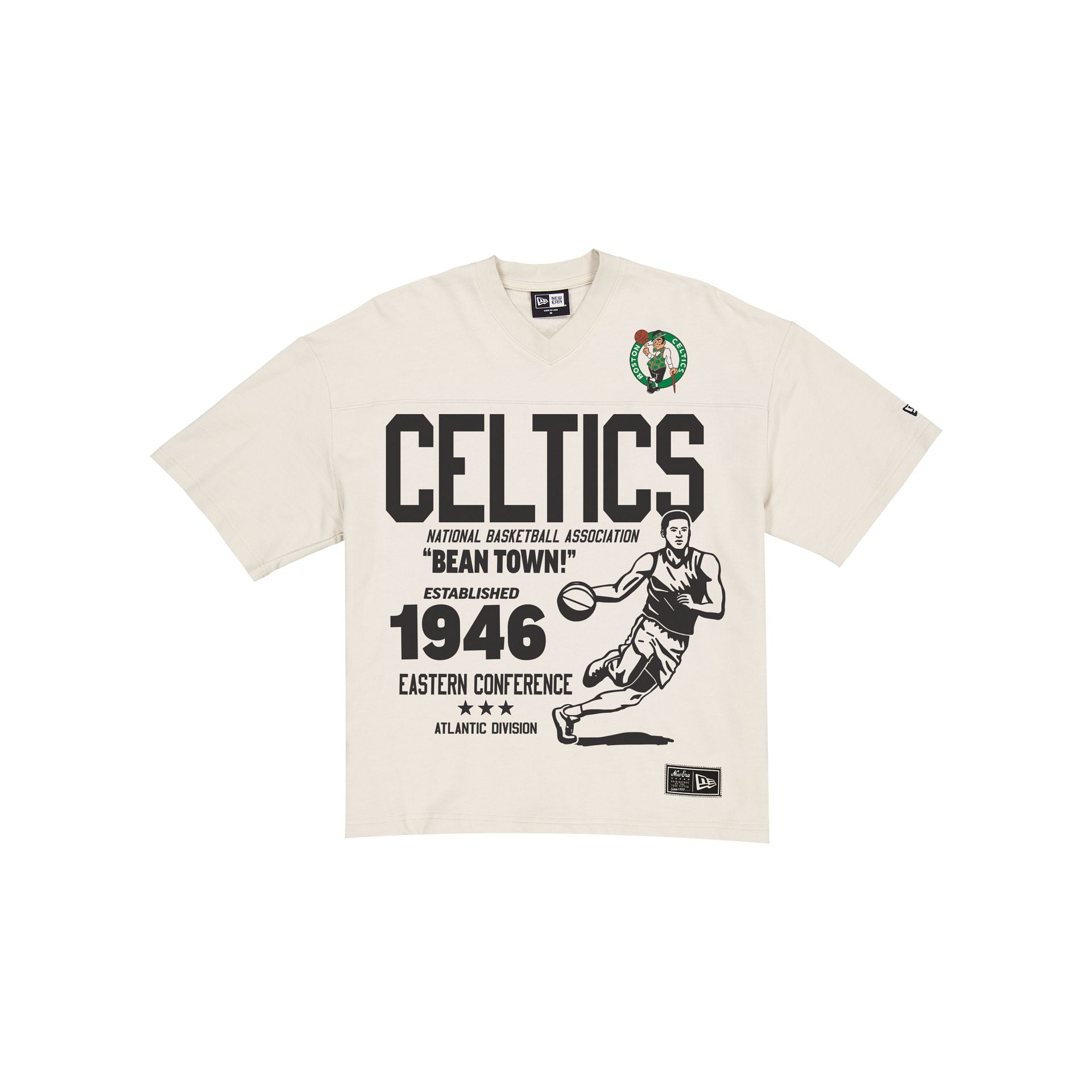 New Era Celtics Throwback Prep Stone T-Shirt